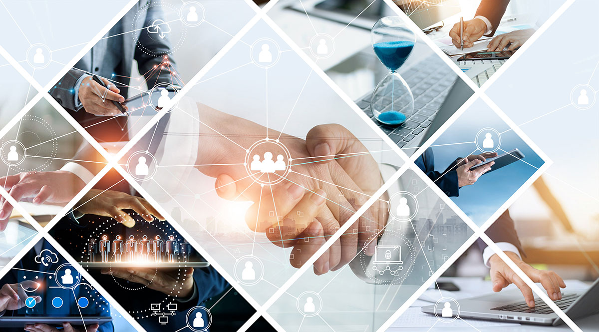 business connection, business men shaking hands